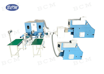 自動送料,鴨毛及纖維棉開松混合填充系統(tǒng)